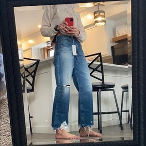 New ag-ed high waisted straight denim.